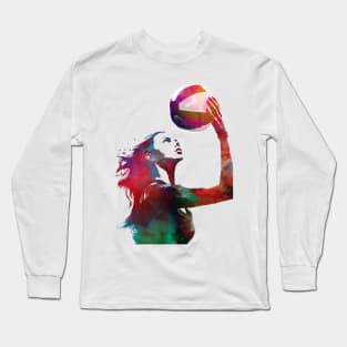 Volleyball sport art #volleyball Long Sleeve T-Shirt